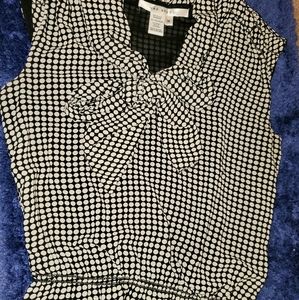 《3/$20》Max Studio Polka Dot Sleeveless top